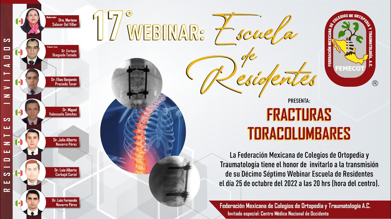 17o Webinar Escuela Residentes - Fracturas toracolumbares