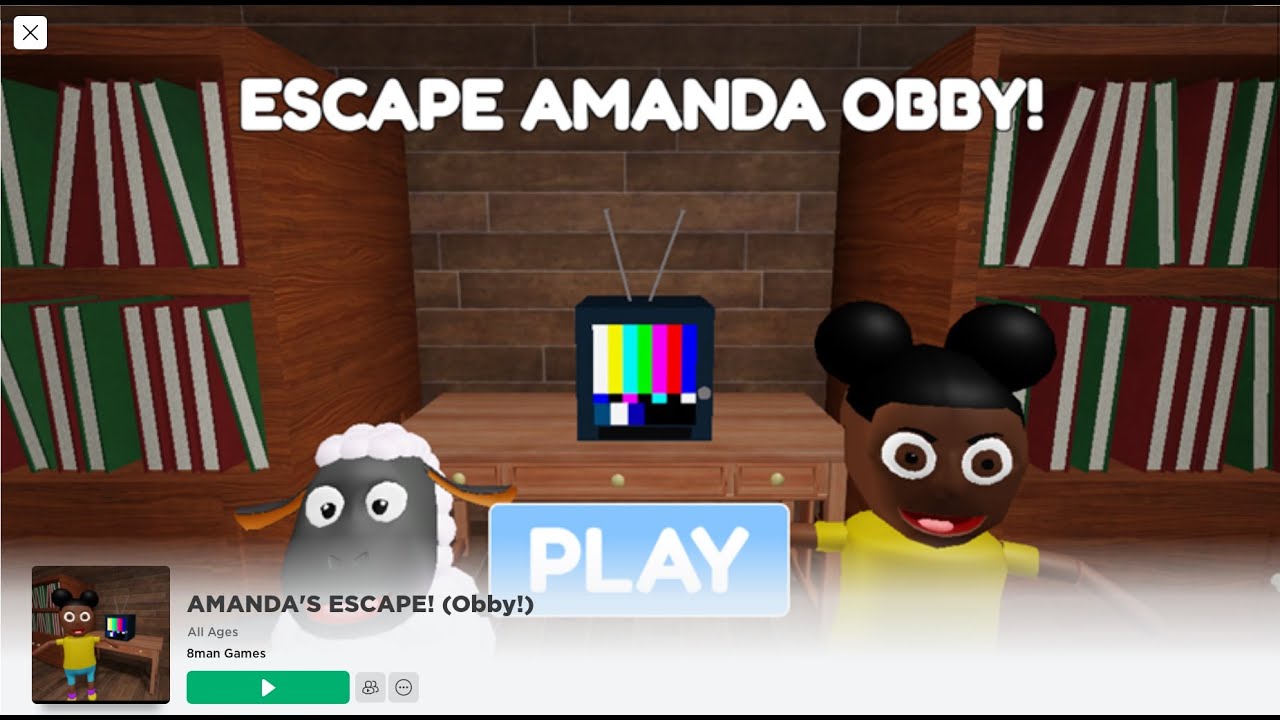 AMANDA&rsquo;S ESCAPE Obby! roblox
