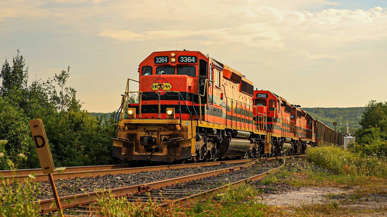 Catching CB&CNS Railway trains through Nova Scotia And Cape Breton