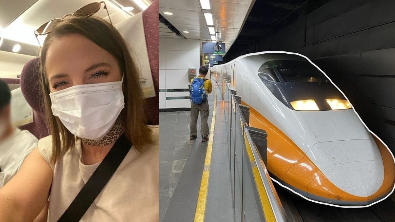Riding Taiwan's High Speed Rail to Taipei // Daily life in Taiwan 🇹🇼