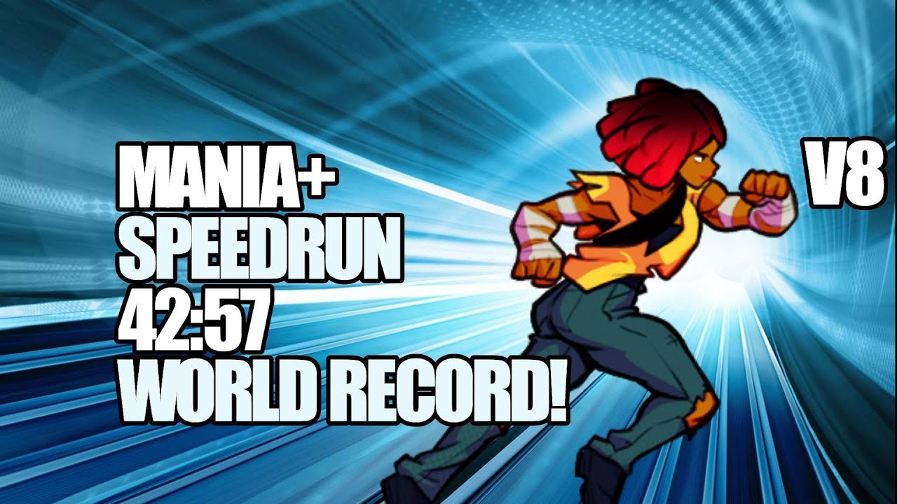 Streets of Rage 4 - Cherry Speedrun World Record 42:57 Mania+ V8