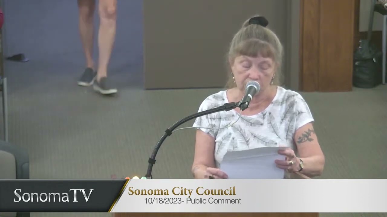 Cannabis, Honesty and Equality - Sonoma City Council comment   18 Oct 2023