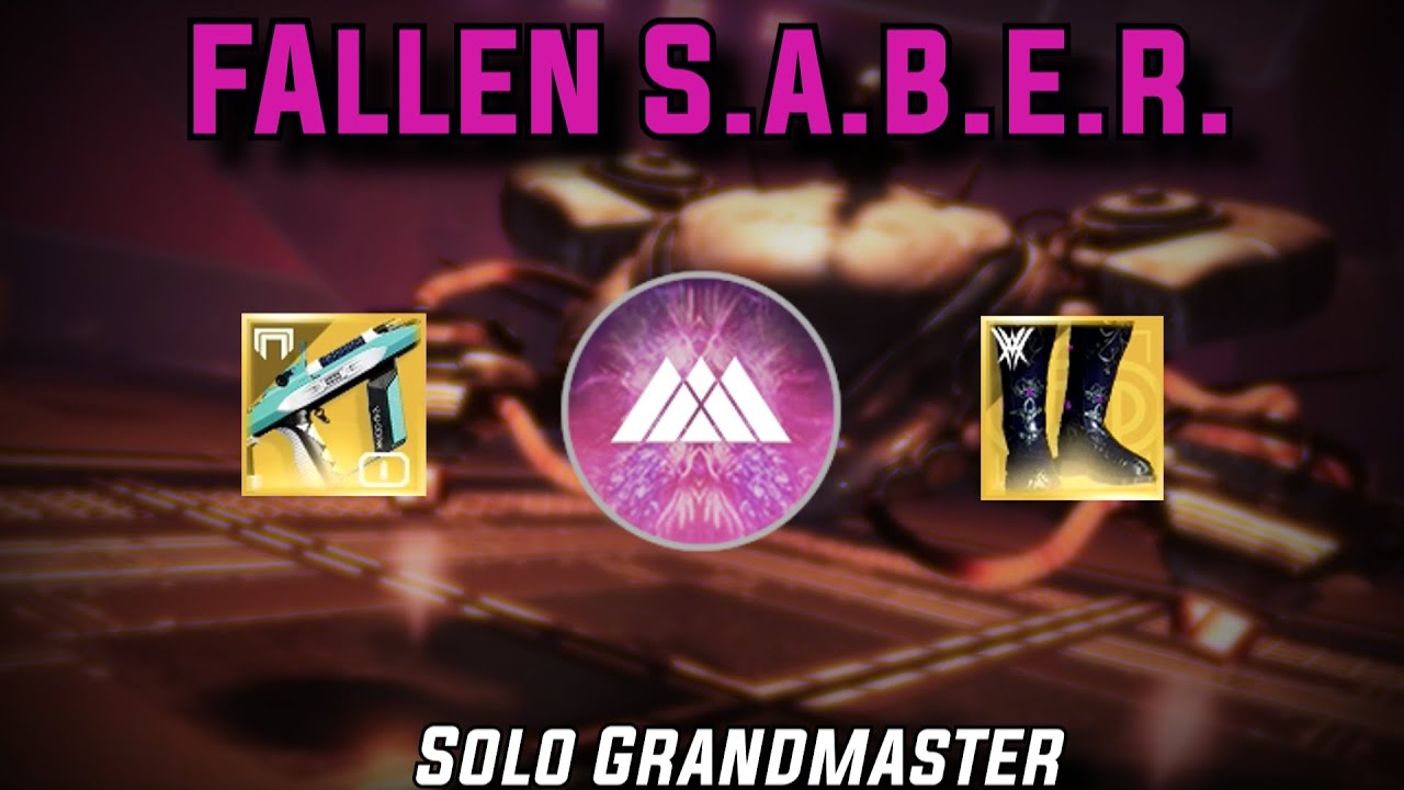 Solo Grandmaster Nightfall Fallen Saber Prismatic Warlock w/ Riskrunner [Destiny 2]