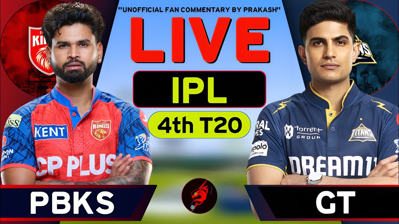 🔴Panjab Vs Gujrat IPL 2026 4th Match Live | GT vs PBKS Match Last 3 Over