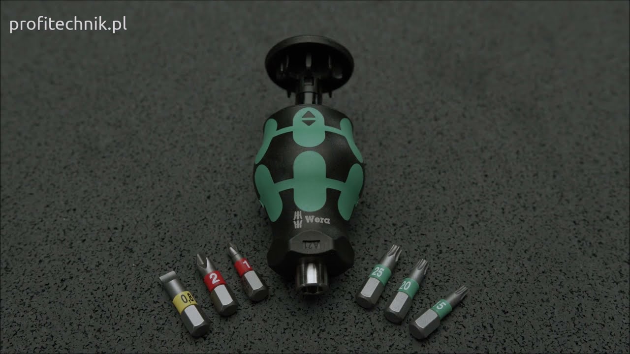 Wera - rękojeść do bit&oacute;w z magazynkiem i magnesem, Kraftform Kompakt Stubby