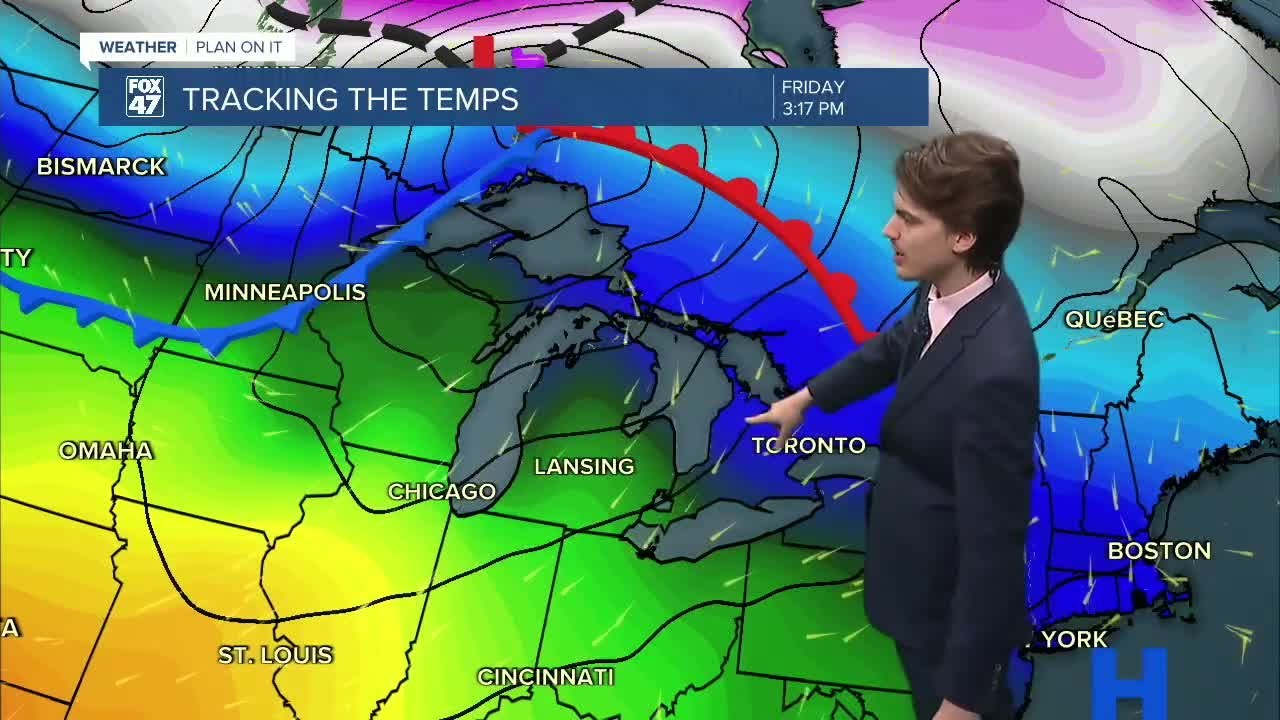 Spring-like temperatures return to Mid-Michigan briefly to close the work week