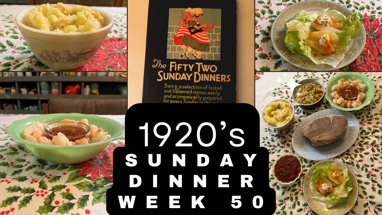 1920s Recipes | Corned Beef | Apple Dumpling | Chili Sauce | 52 Sunday Dinners Project |