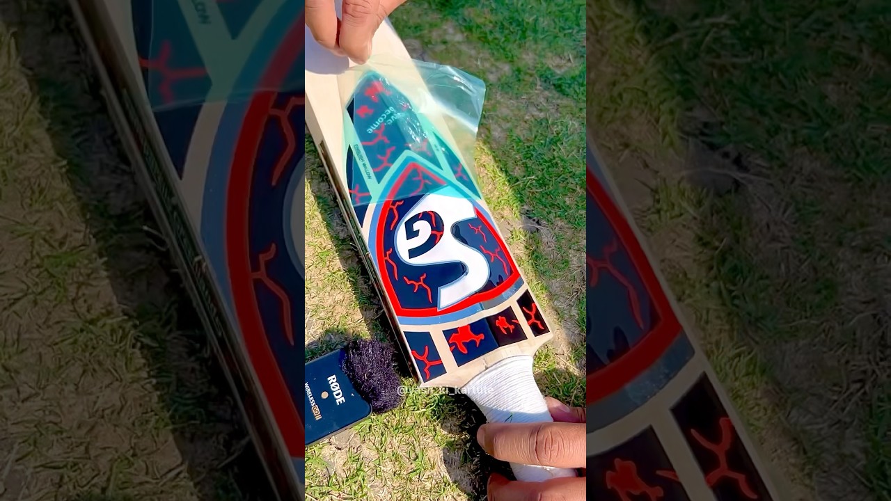 How To Apply Sticker on Cricket Bat #cricket #shorts #batsticker