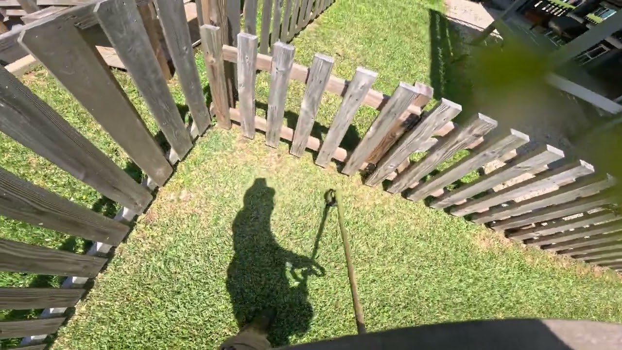 POV: Satisfying Weedeating Around Beach Houses 🌊🌴
