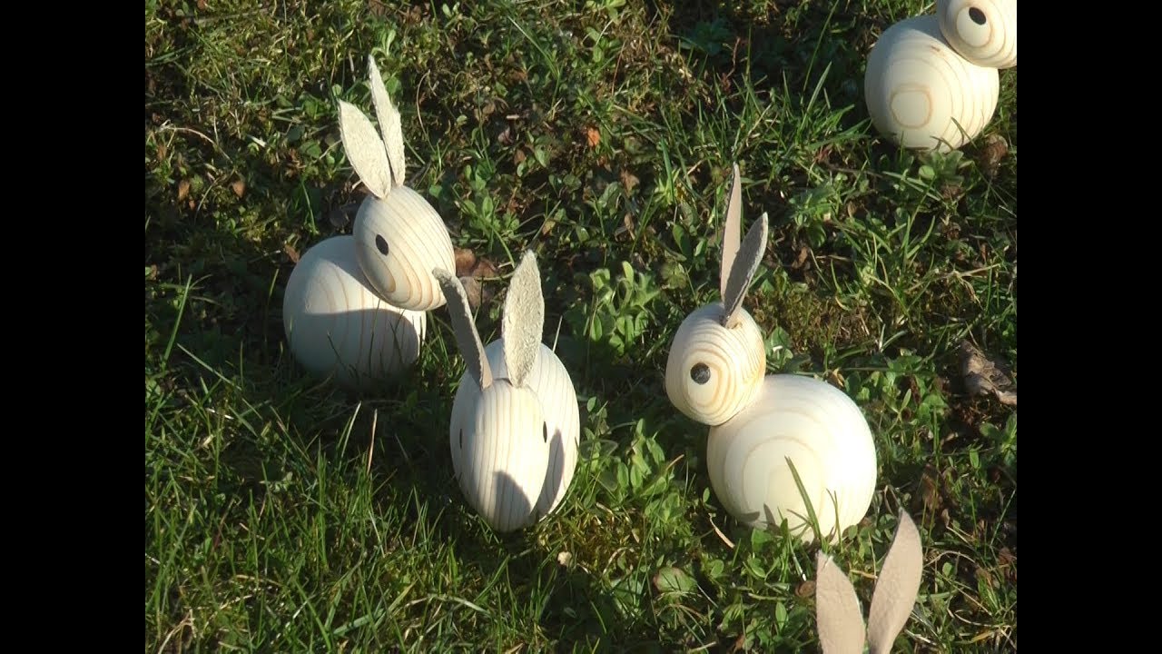 Frohe Ostern! - Osterhasen drechseln