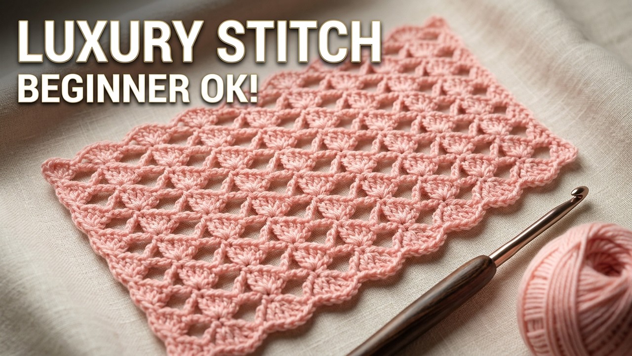 This Easy Crochet Stitch Looks Luxury 😍 Perfect for Blankets, Scarves & Cardigans, Beginner Friendly