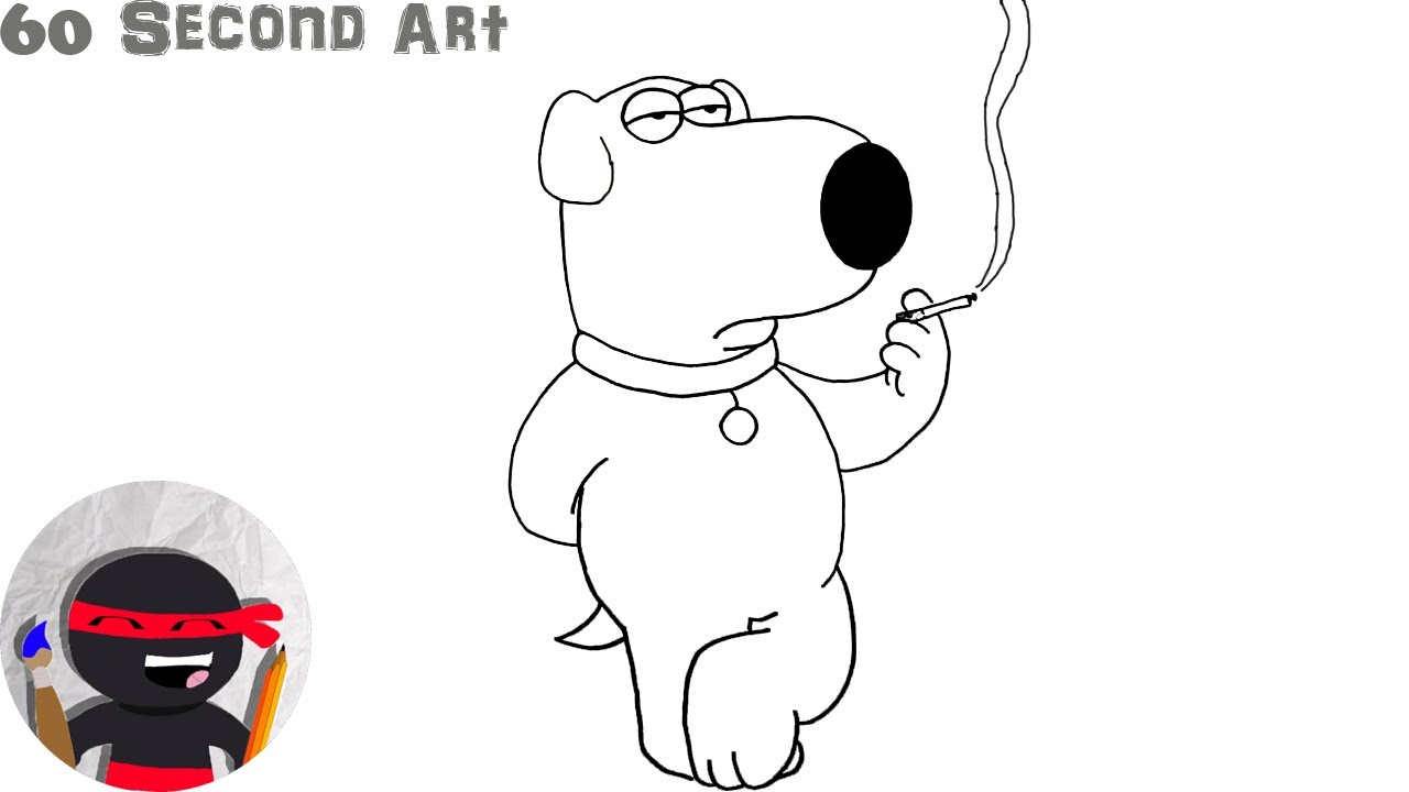 How To Draw Brian Griffin | Easy, Step By Step Tutorials For Beginners