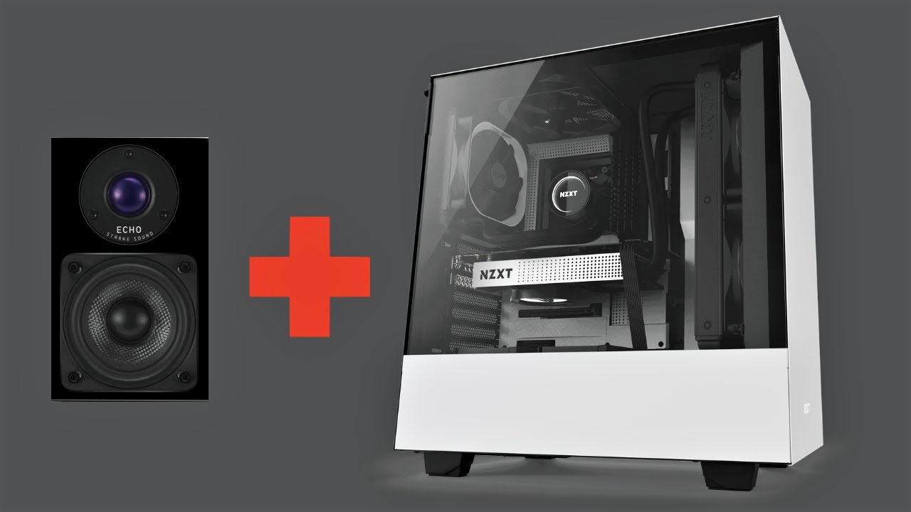 How to add 2.1 Sound to a PC. NZXT H500i and Starke Sound Echo Gear!