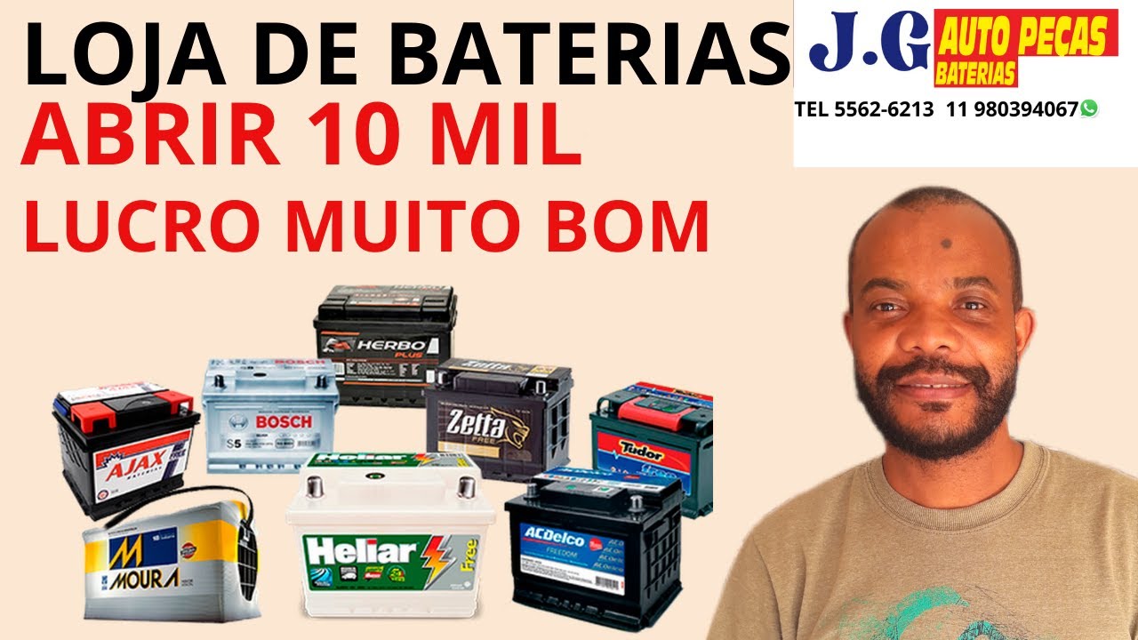 COMO ABRIR UMA CASA DE BATERIA COM 10 MIL  COMERCANDO DO ZERO PASSO A PASSO