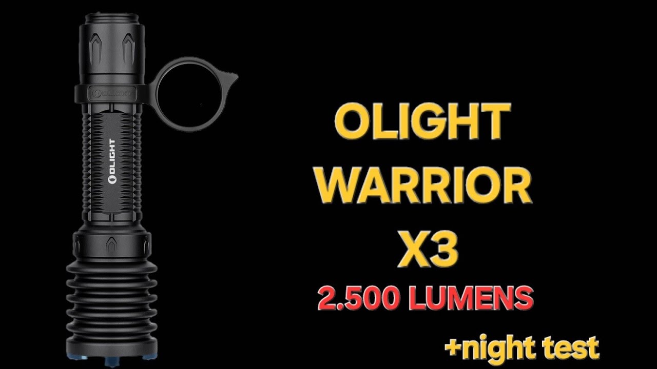 Olight Warrior X 3  2500lumens - unboxing and night test