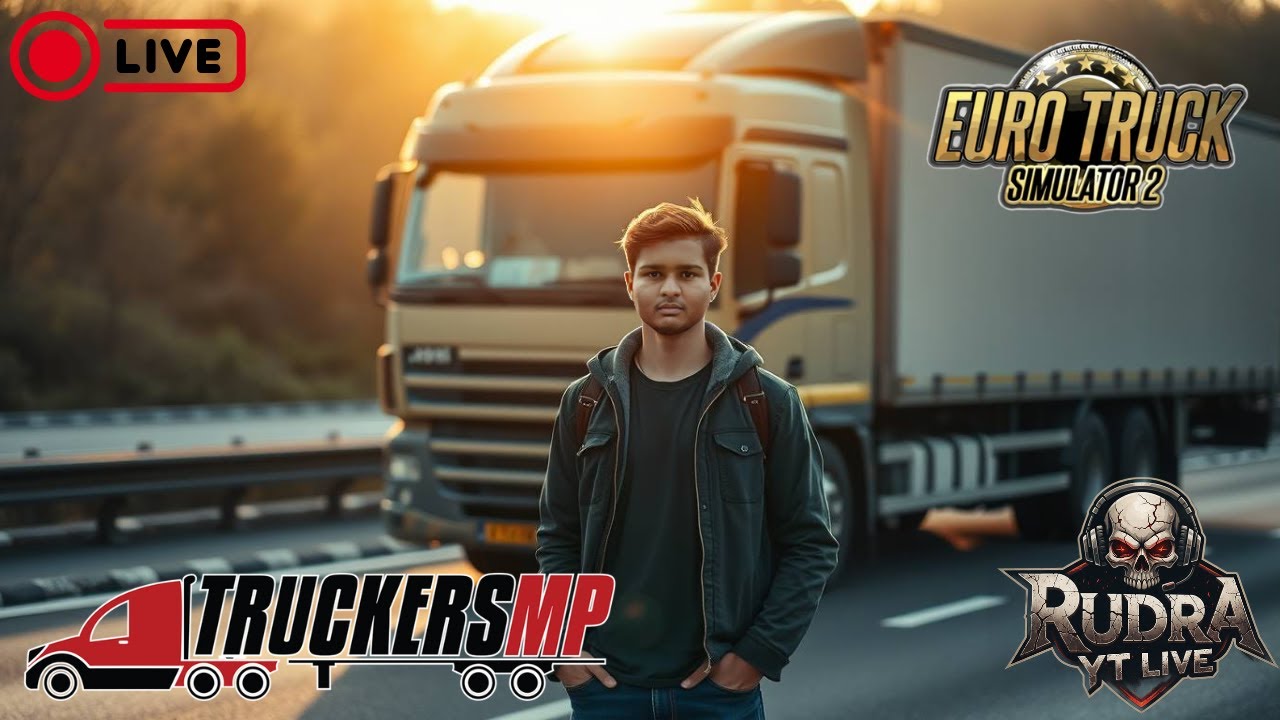 TRUCKERSMP LIVE | ETS2 LIVE | HINDI GAMEPLAY | INDIAN CARRIERS | RUDRA YT LIVE #truckersmp #live
