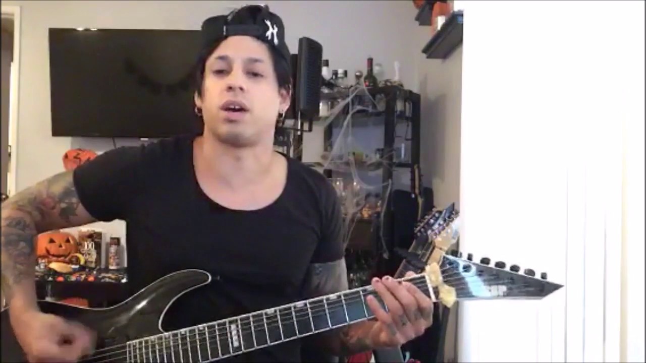 Kevin tracking guitars