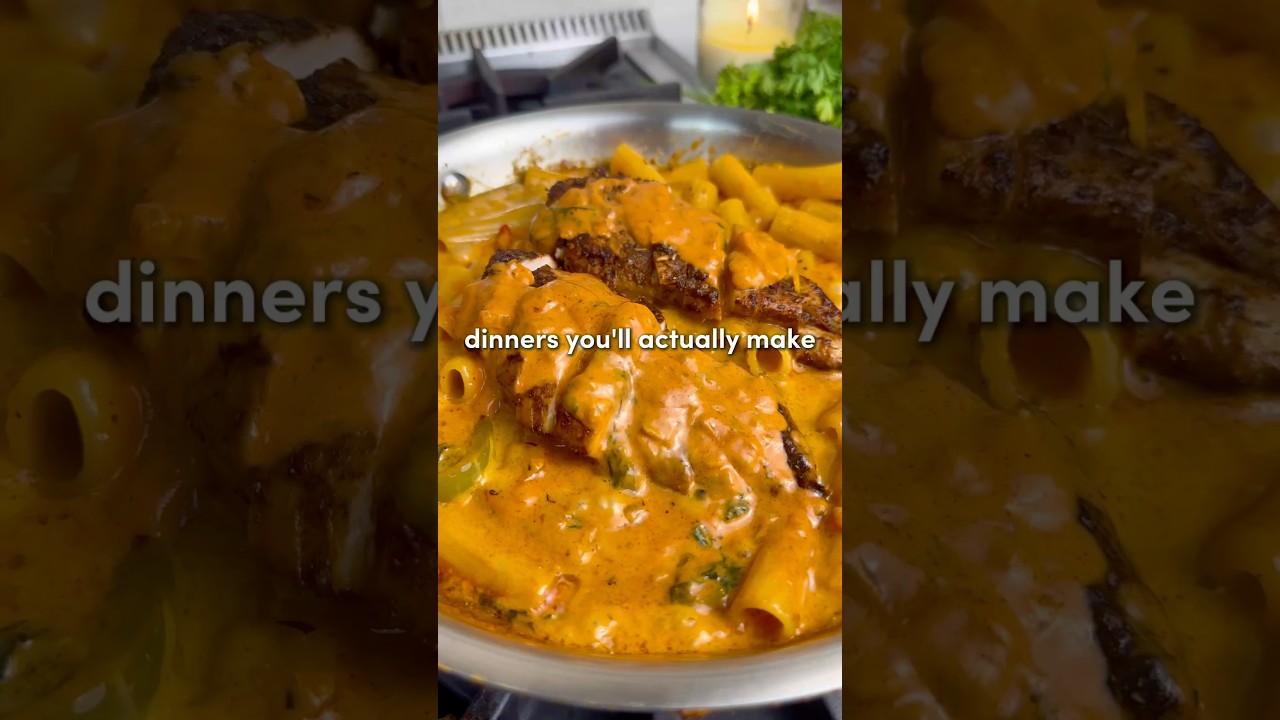 Паста с курицей по-каджунски 🔥 (Полный рецепт закреплен в разделе комментариев)