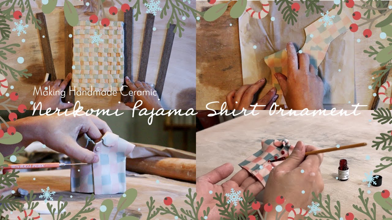 Process of Handcrafted Ceramic Holiday Ornaments