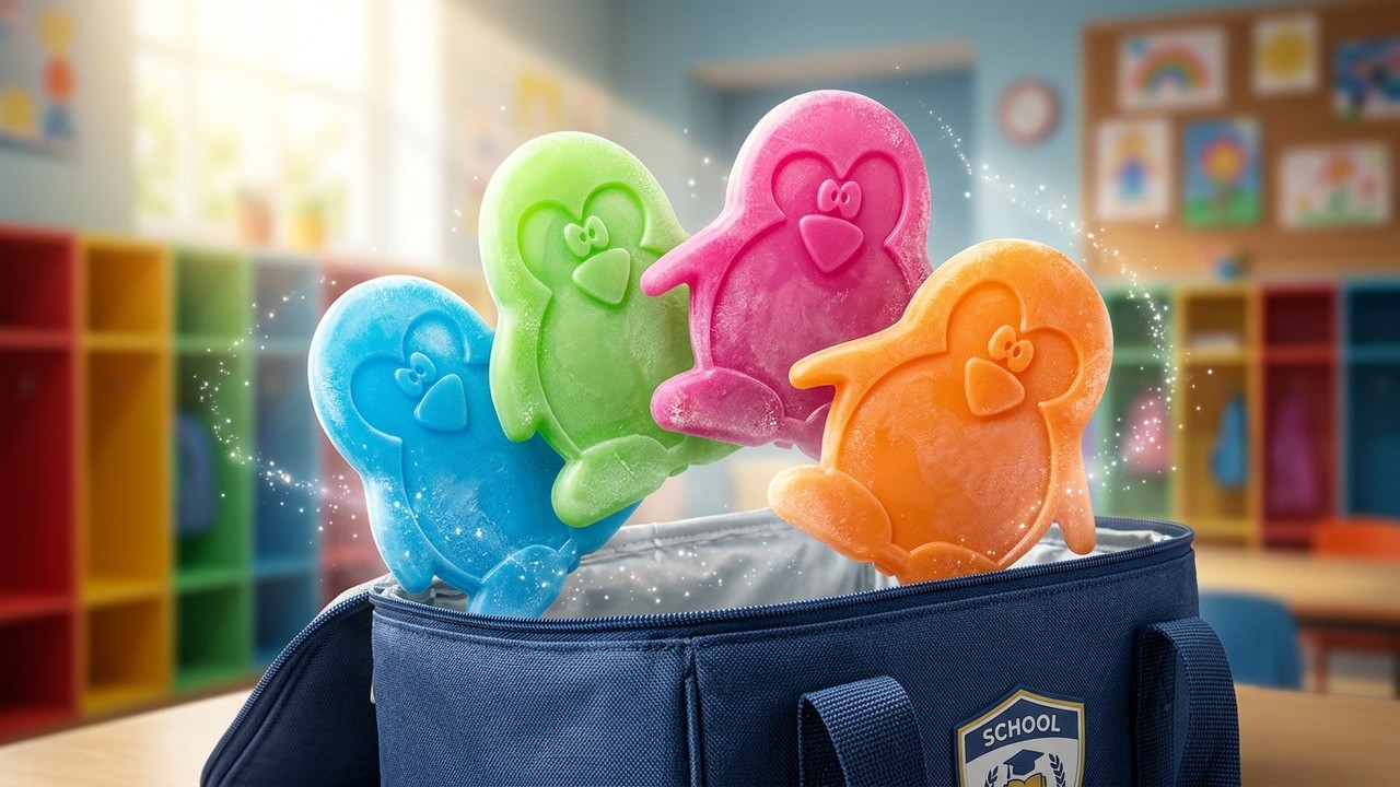 Penguin Ice Packs for Kids Lunch Boxes | Cute & Easy to Use