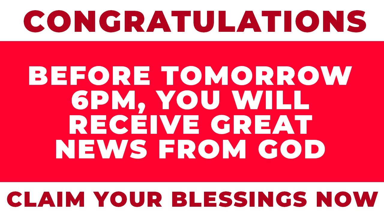 WATCH THIS NOW FOR GOOD NEWS TOMORROW | Powerful Miracle Prayer To God For Financial Breakthrough