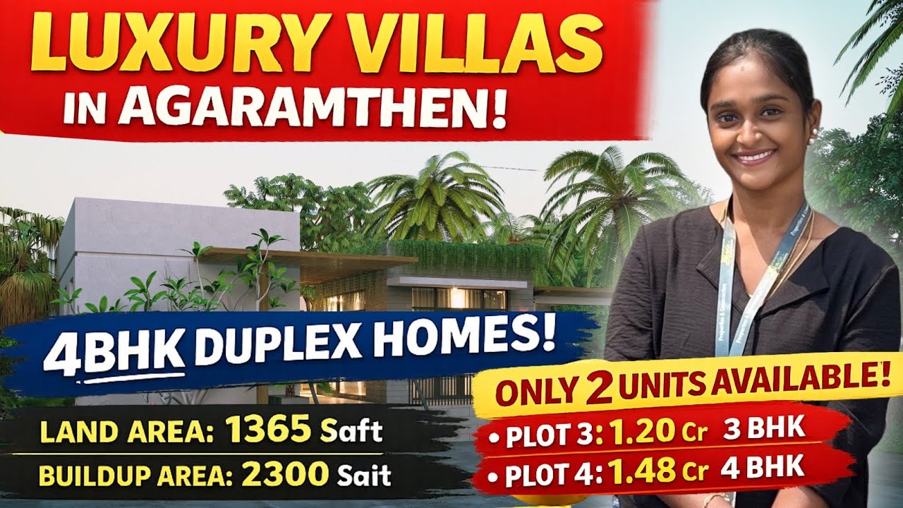 ID:410 Luxury 4BHK Duplex Villa for Sale in Agaramthen | 2300 Sqft Villa | Near Chennai