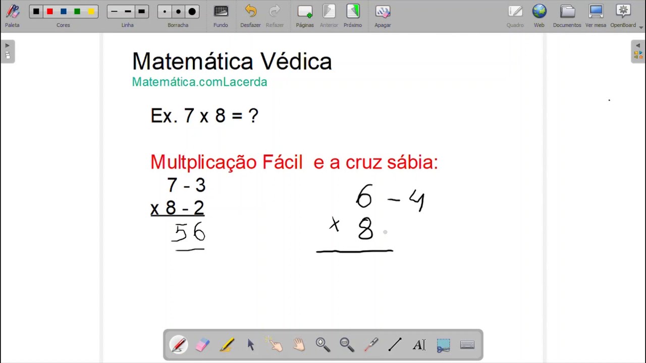 Vedic Mathematics (matemática védica - Multiplicação por 1 dígito)