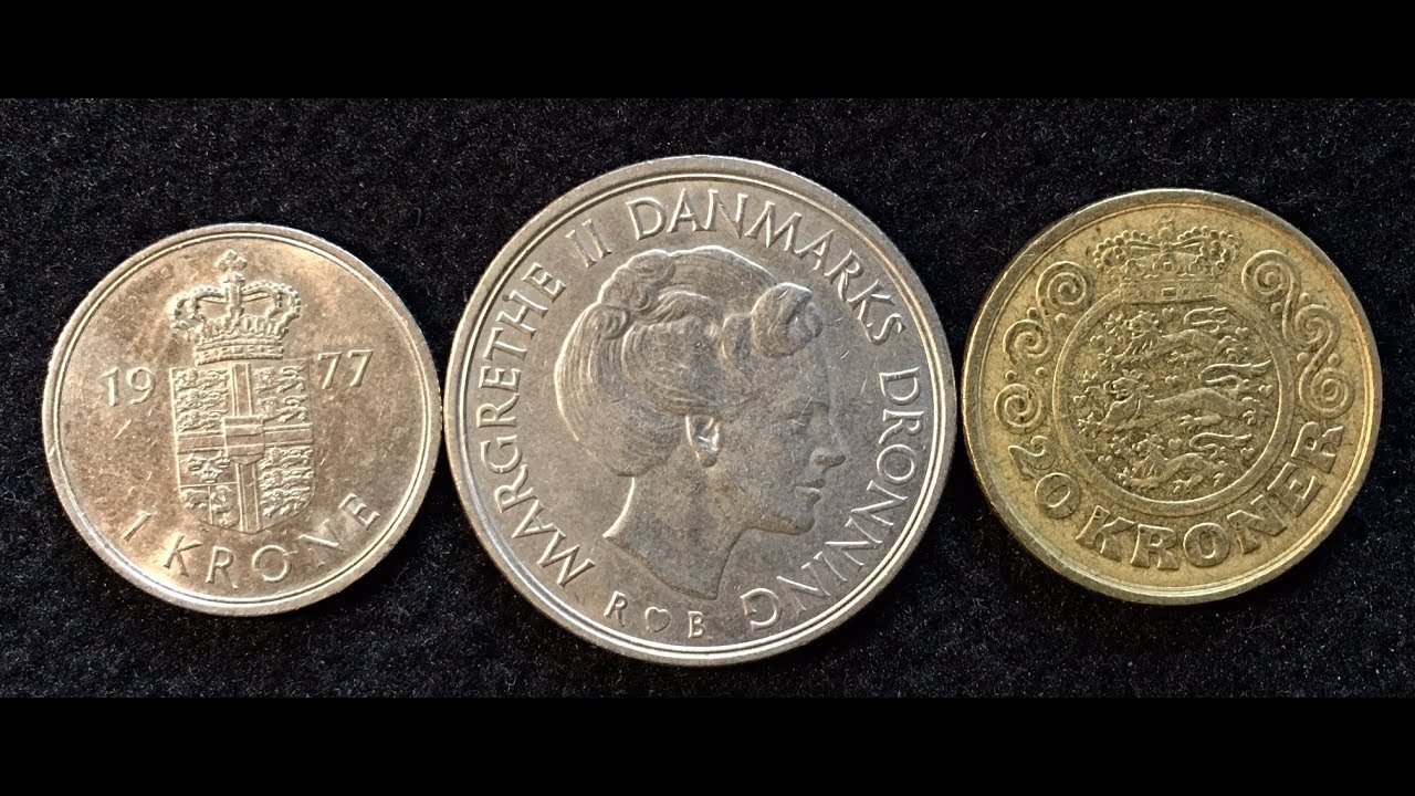 Denmark does not have a Euro Coin!  1 Krone, 5 Kroner and 20 Kroner Coins from 1987- 1990 Danmark