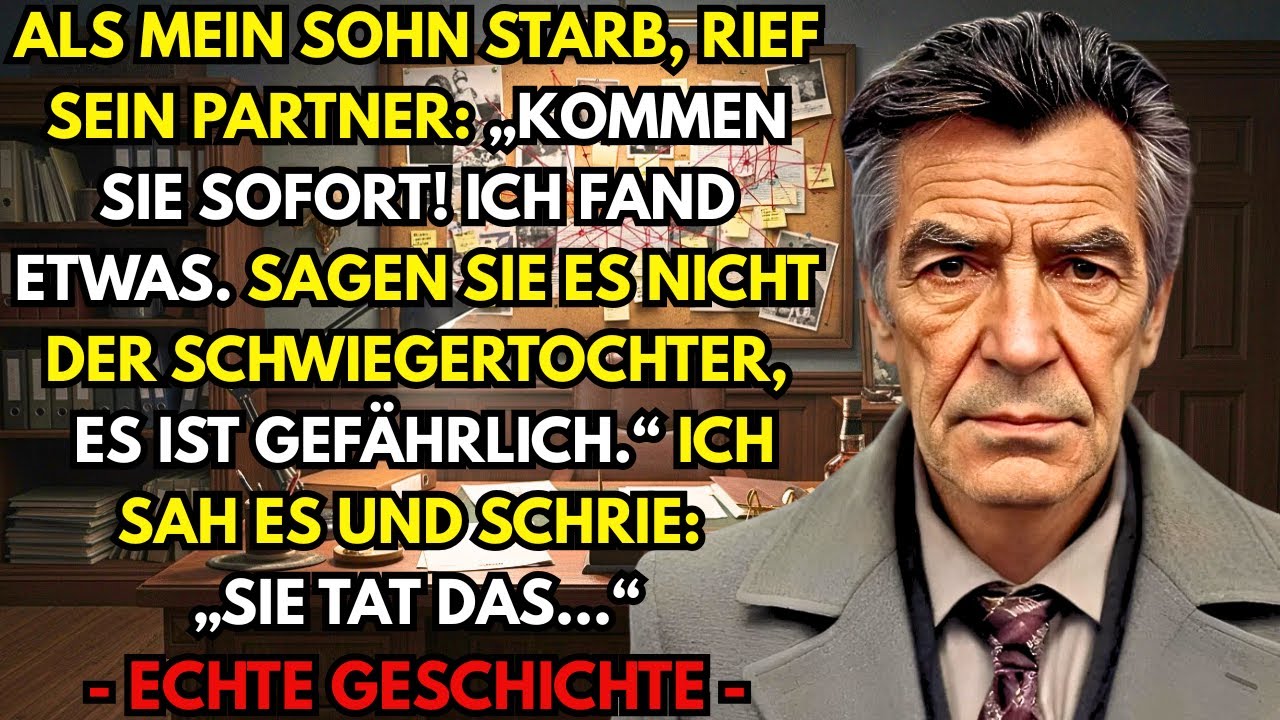 Nach dem Tod meines Sohnes rief seine Partnerin an:„Ich fand etwas.Nicht der Schwiegertochter sagen“