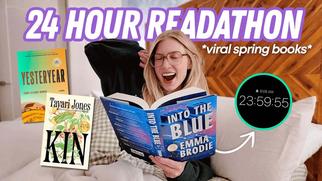 24 hours reading the books everyone is talking about right now 📚⏰