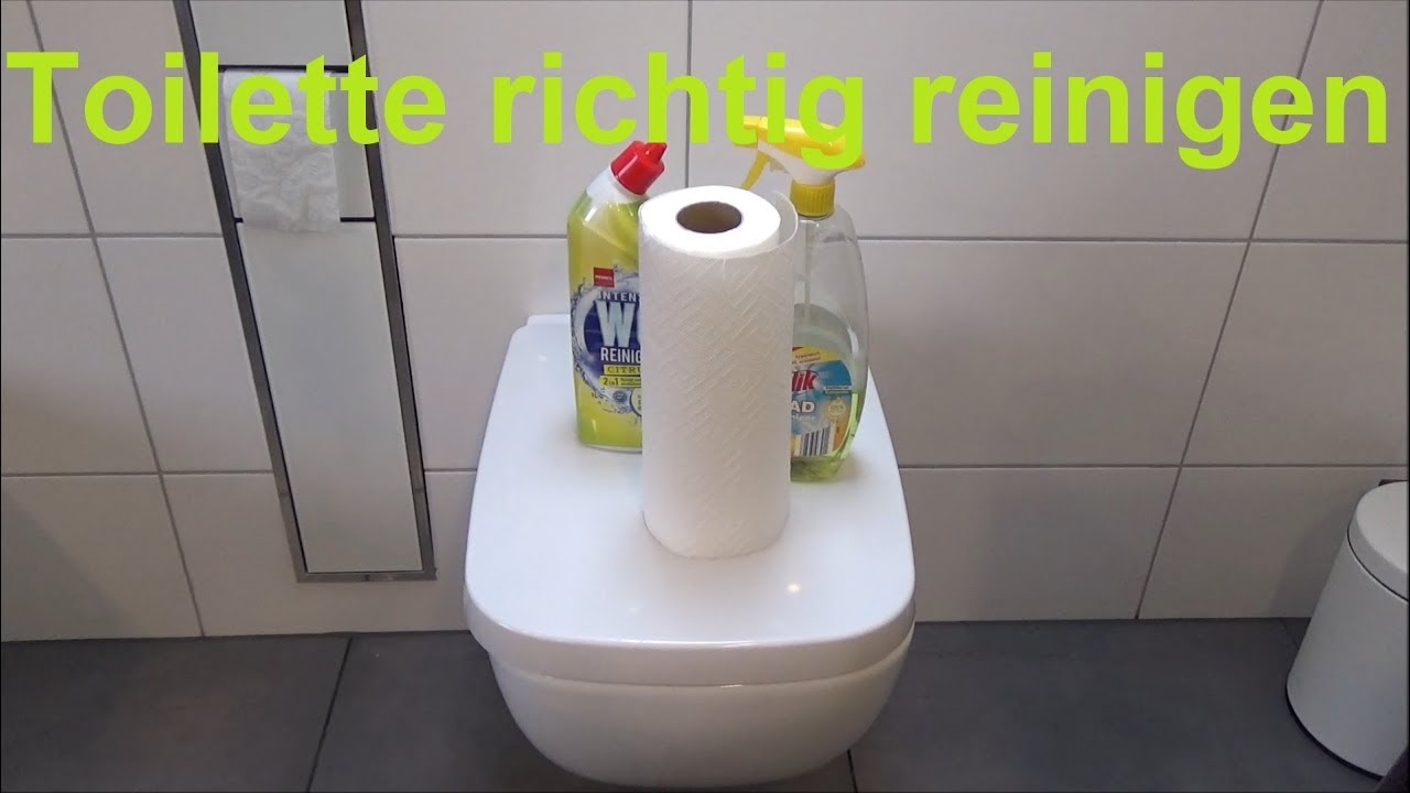 Toilette putzen in 3 Minuten Toilette reinigen WC sauber machen WC reinigen WC putzen