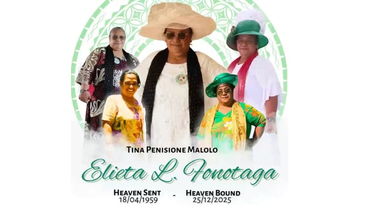Family Service In Loving Memory of Tinā Penisione Malolo - Elieta L. Fonotaga 18/04/1959-25/12/2025