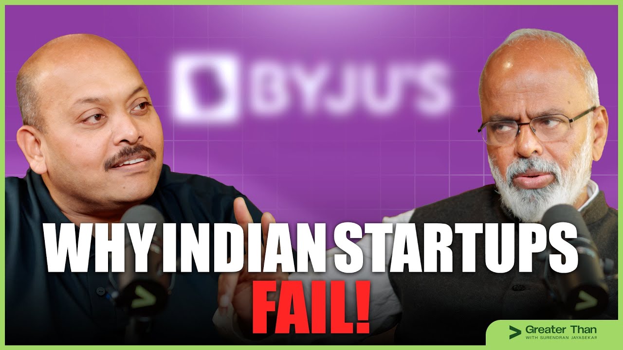 The FAILURE Of Startups  In India Explained by Dr Velumani | Greater Than Clips