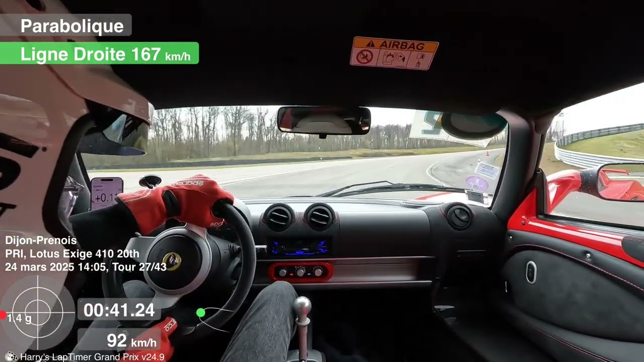 Dijon-Prenois - Lotus Exige 410 (full stock !) - 1’30