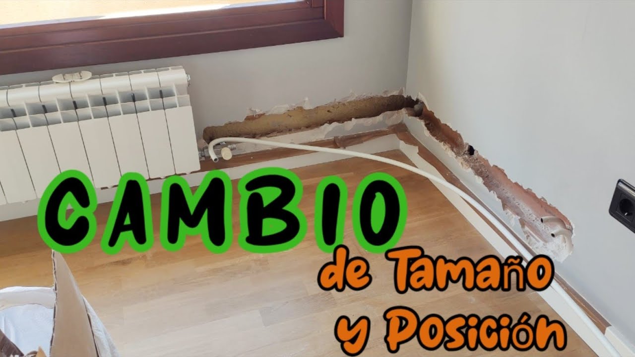 El RADIADOR lo Llevo de la PARED a la VENTANA. Cambio de Tamaño. #elfontaneroencasa #llaveradiador