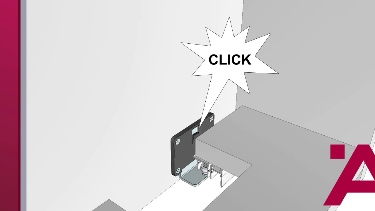 H&auml;fele Slido F-Line21 40B | Installation