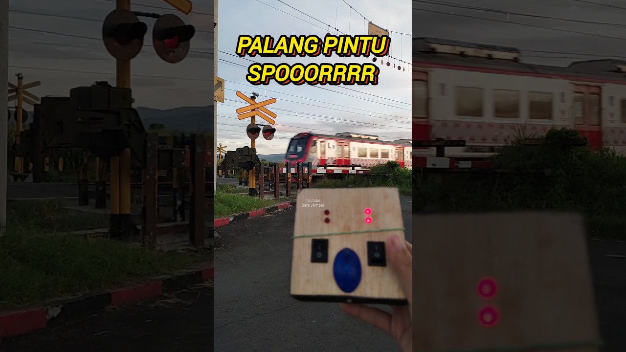 KRL Jogja Solo Ngebut Pakai Miniatur Lampu JPL