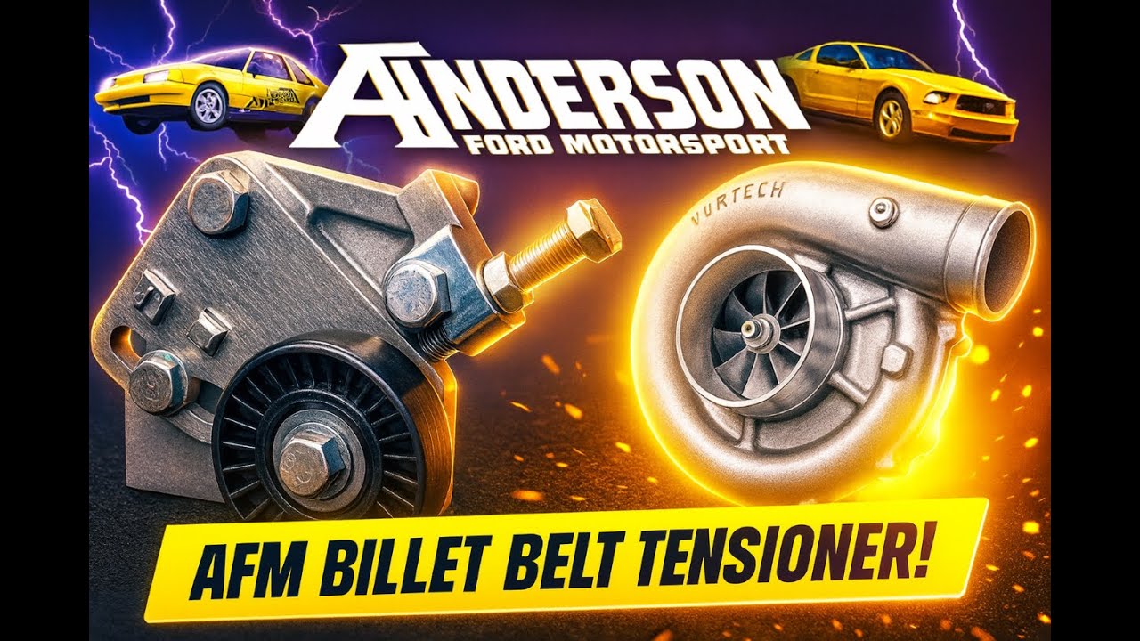 Anderson Ford Motorsport - Натяжитель ремня из алюминиевого сплава для решения проблем с проскаль...