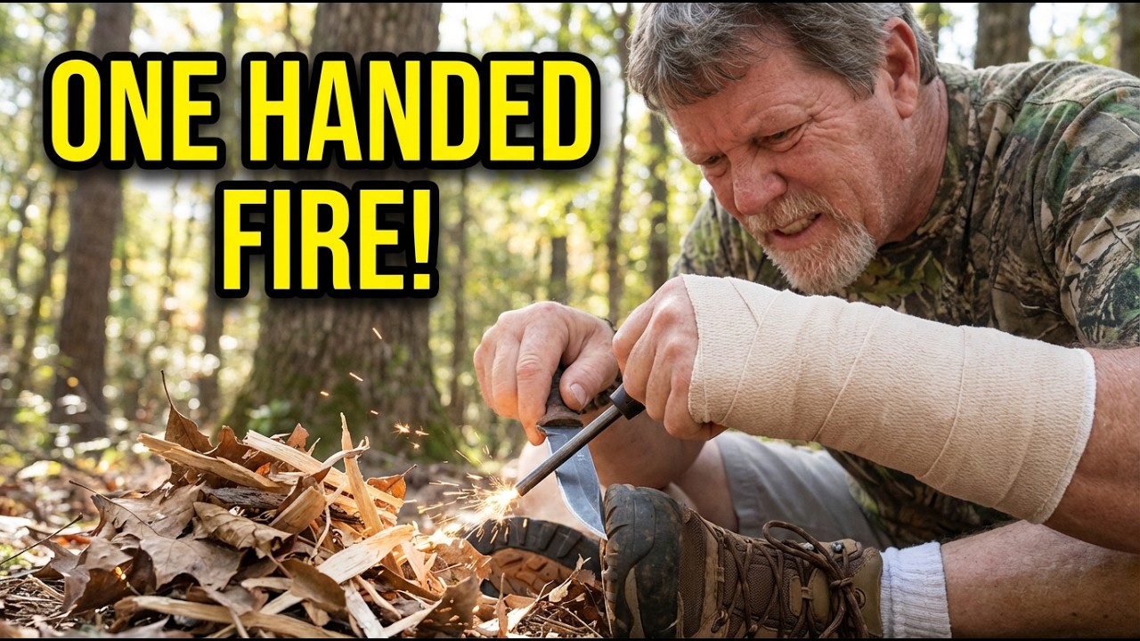 Non-Dominant Hand Fire Challenge | Survival Reality Check