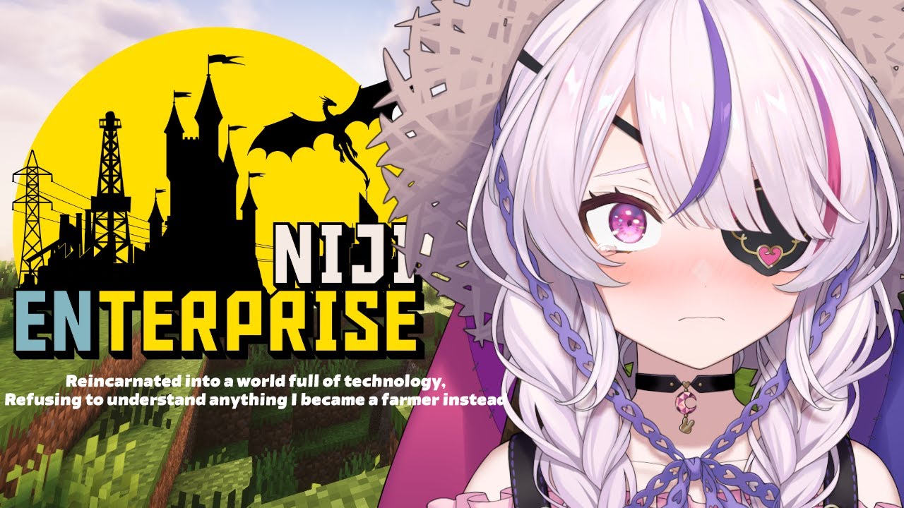 【MINECRAFT #NijiENterprise】No Tech Re:Farm #1【Maria Marionette | NIJISANJI EN】