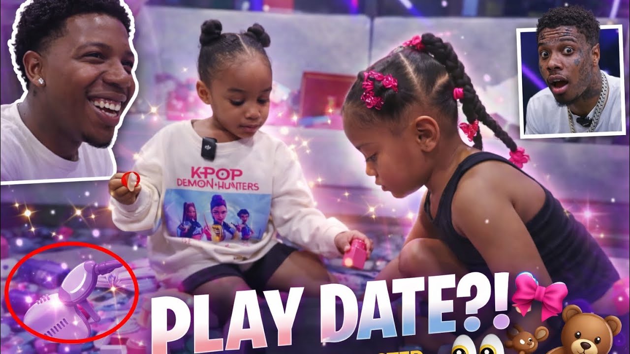 Deshae Brings His Kid Over To Play With Pinkface 