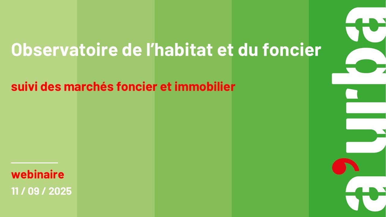 webinaire a'urba : les marchés fonciers et immobiliers
