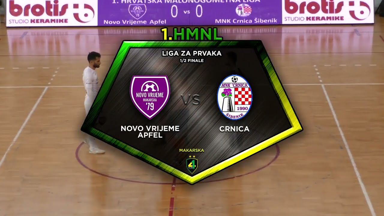 NOVO VRIJEME APFEL vs CRNICA 1:3 (prva utakmica, polufinale, 1. HMNL 20/21)