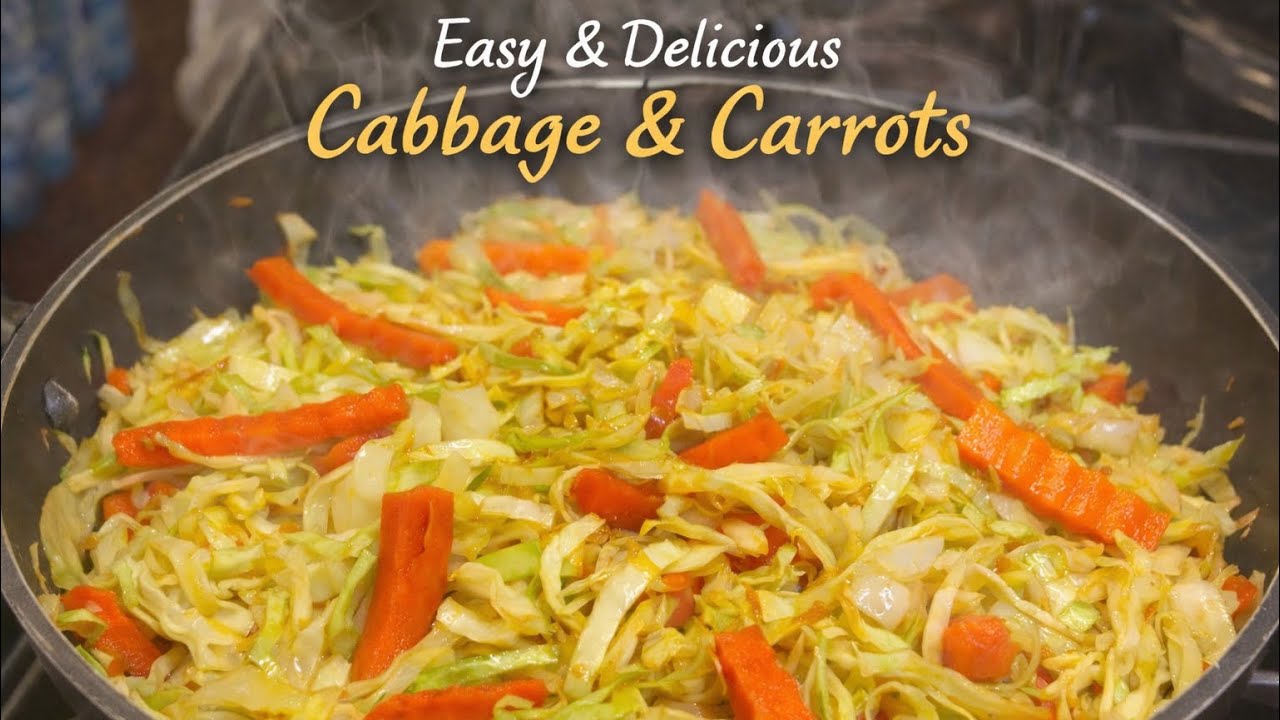 Easy & Delicious Cabbage with Carrots | Simple Home Cooking