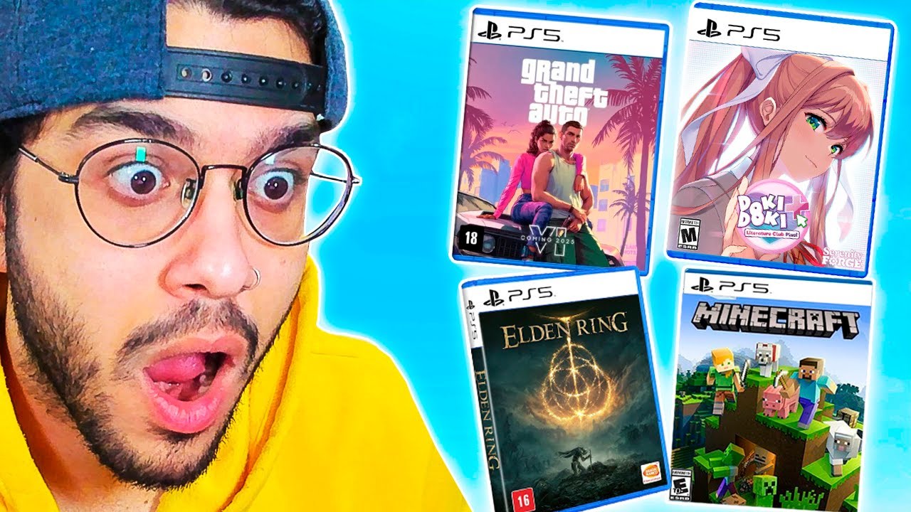 COMPREI 10 JOGOS ALEATÓRIOS NO MERCADO LIVRE