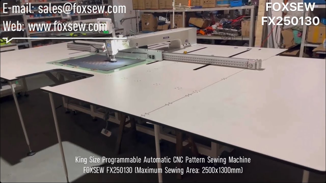 King Size Programmable Automatic CNC Pattern Sewing Machine