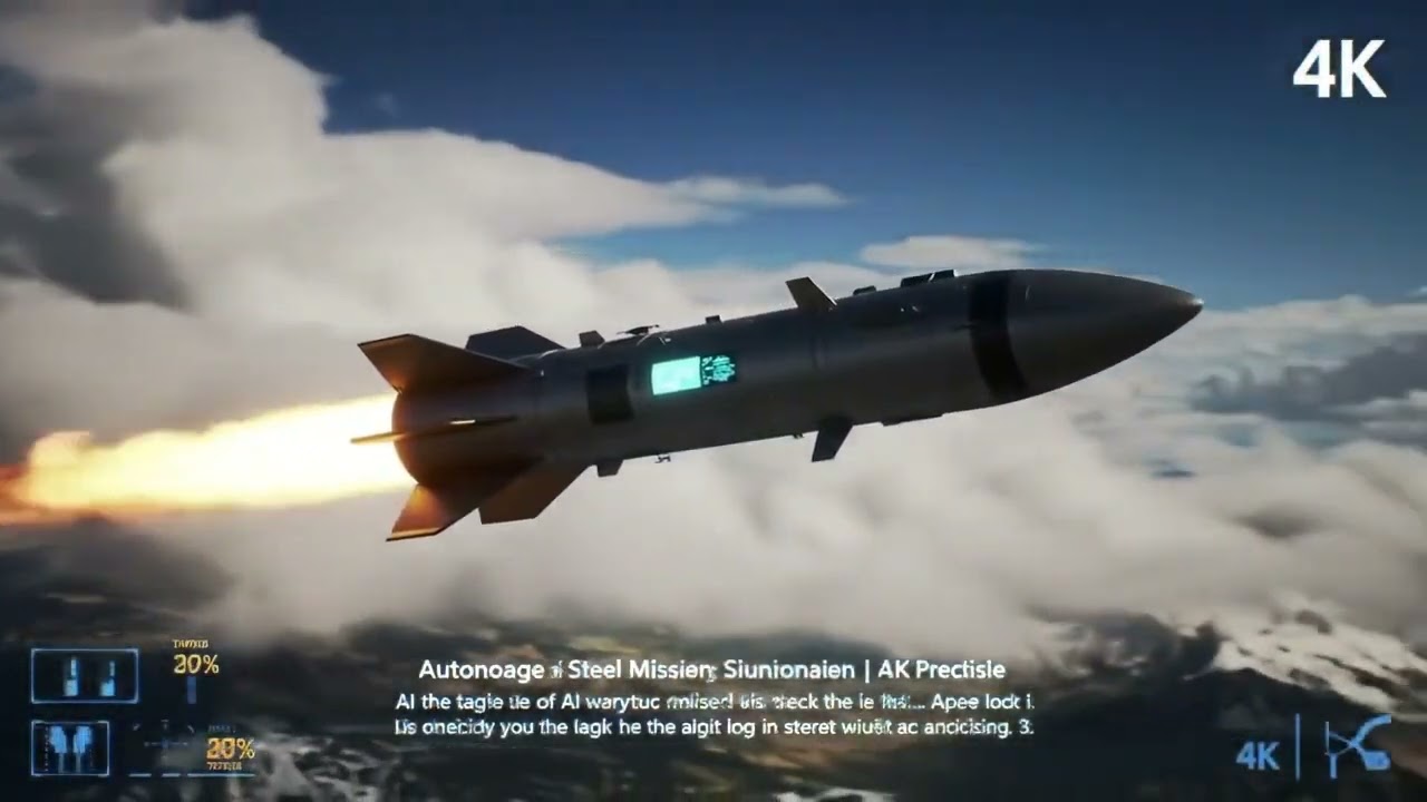 Autonomous Steel Missile Simulation in 4K | AI Precision Strike