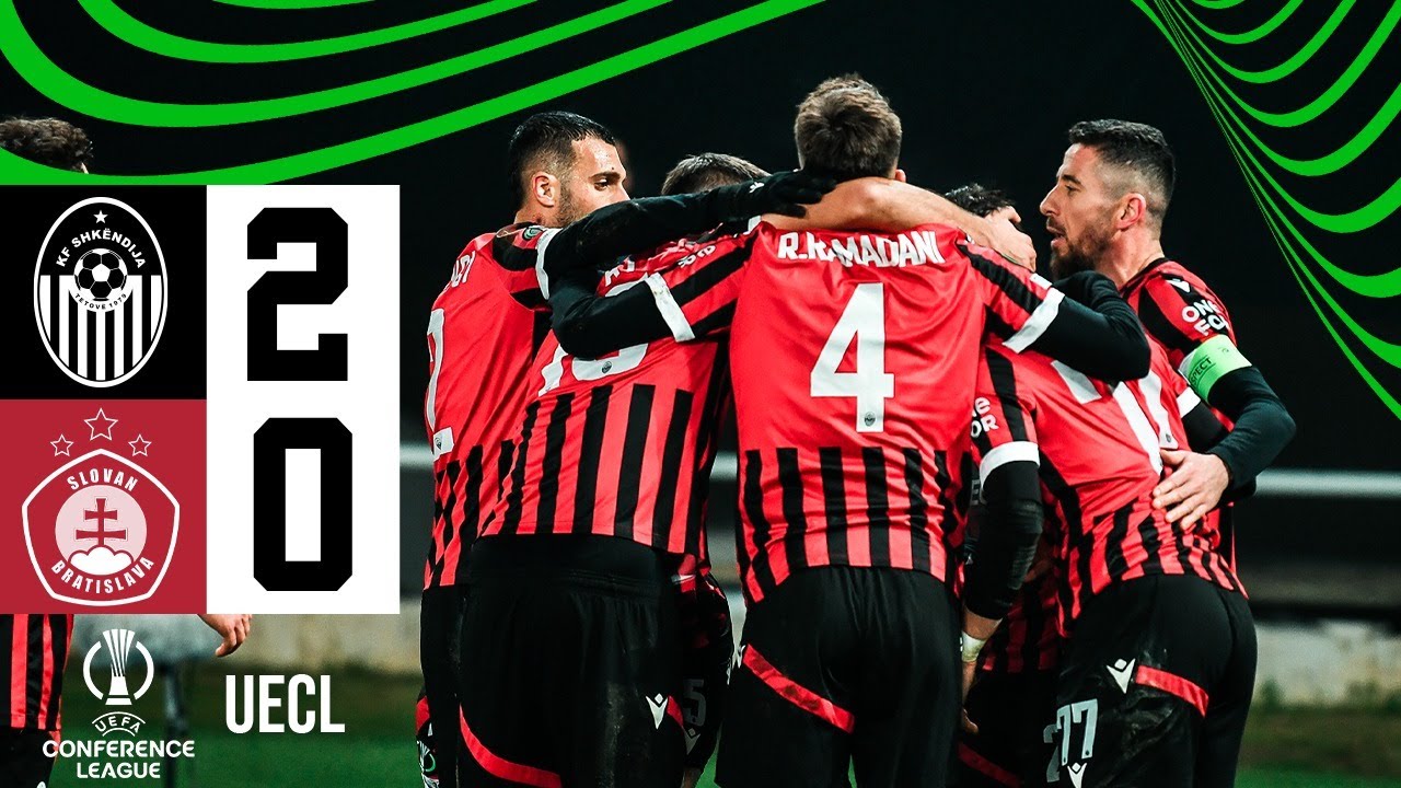 #UECL | Shk&euml;ndija 2:0 Slovan Bratislava | HIGHLIGHTS