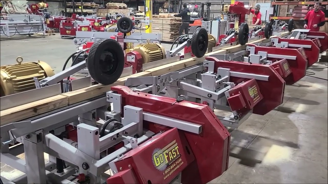 Go Fast Manufacturing - 5 Head Resaw Line