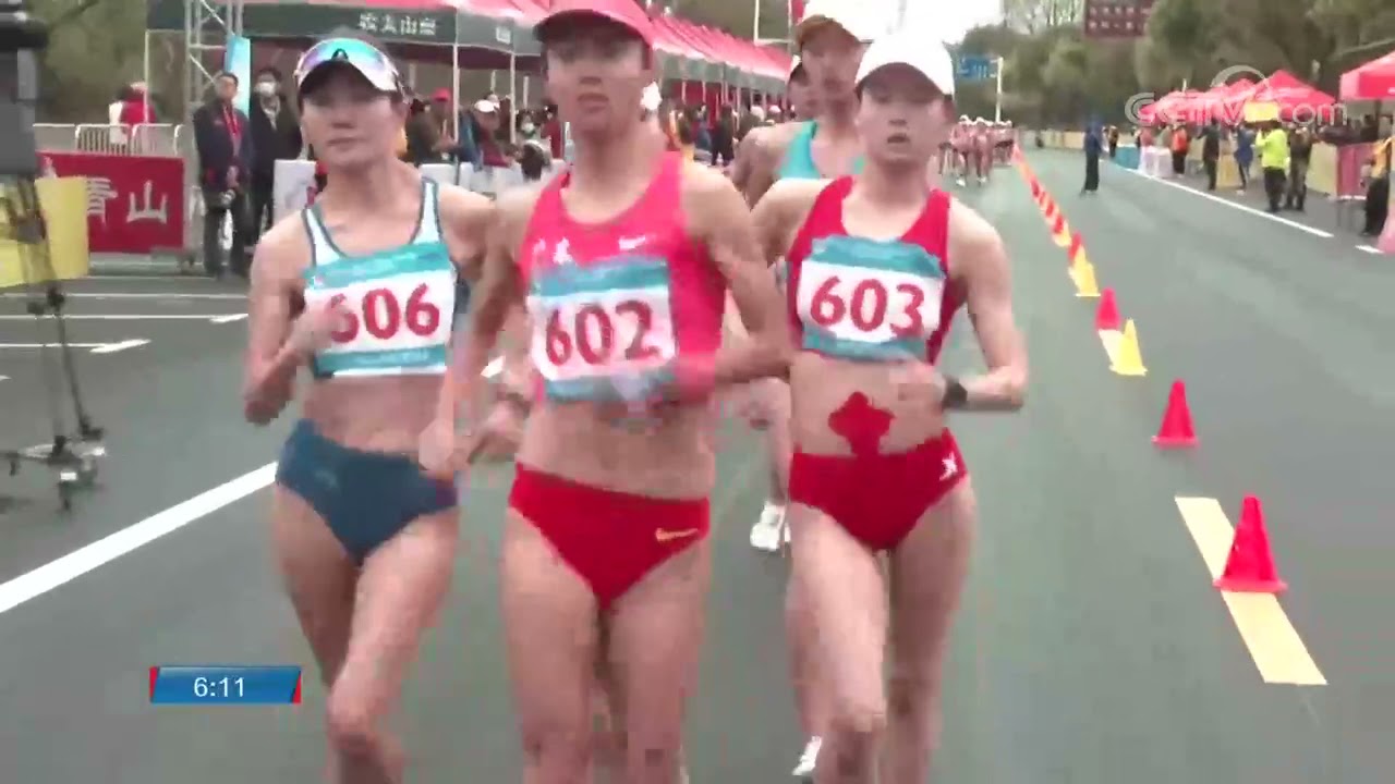 Yang & Liu Women 20km Race Walk 1:23:49 WR | 2021 Chinese Race Walk Championships and Olympic Trials